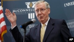 Senator partai Republik, Mitch McConnell terpilih menjadi pemimpin mayoritas Senat AS, Kamis (13/11). 