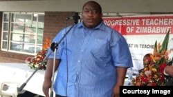 Munyori mukuru weProgressive Teachers Union of Zimbabwe sVaRaymond Majongwe. (Photo PTUZ)