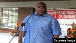 Munyori mukuru weProgressive Teachers Union of Zimbabwe. (Photo" PTUZ)