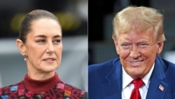 Kombinasi foto yang menunjukkan Presiden Meksiko Claudia Sheinbaum dan Presiden AS terpilih Donald Trump. (Foto: AFP/Rodrigo Oropeza dan Jeff Kowalsky)