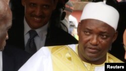 Le Président de la Gambie, Adama Barrow, 18 février 2017.