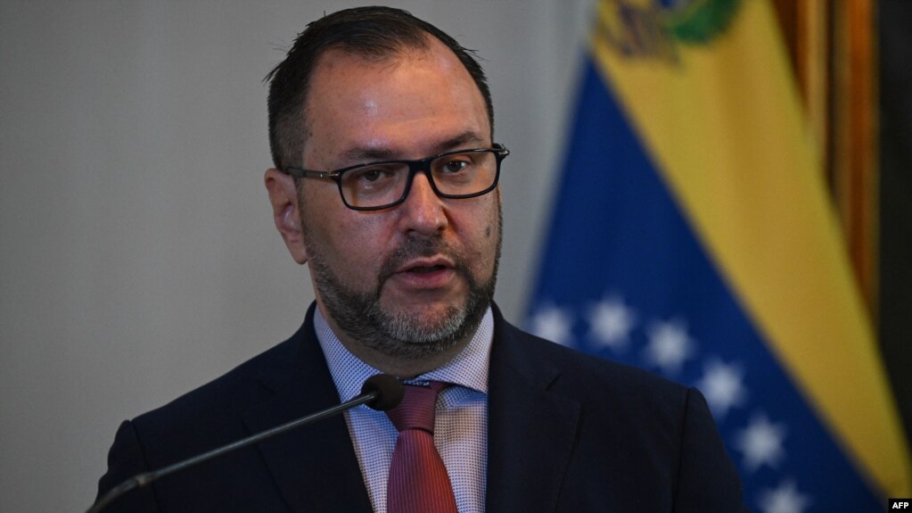 Yvan Gil, ministro de Relaciones Exteriores de Venezuela. 