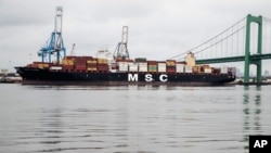 El MSC Gayane en el puerto de Filadelfia, EE.UU., el miércoles, 19 de junio de 2019.