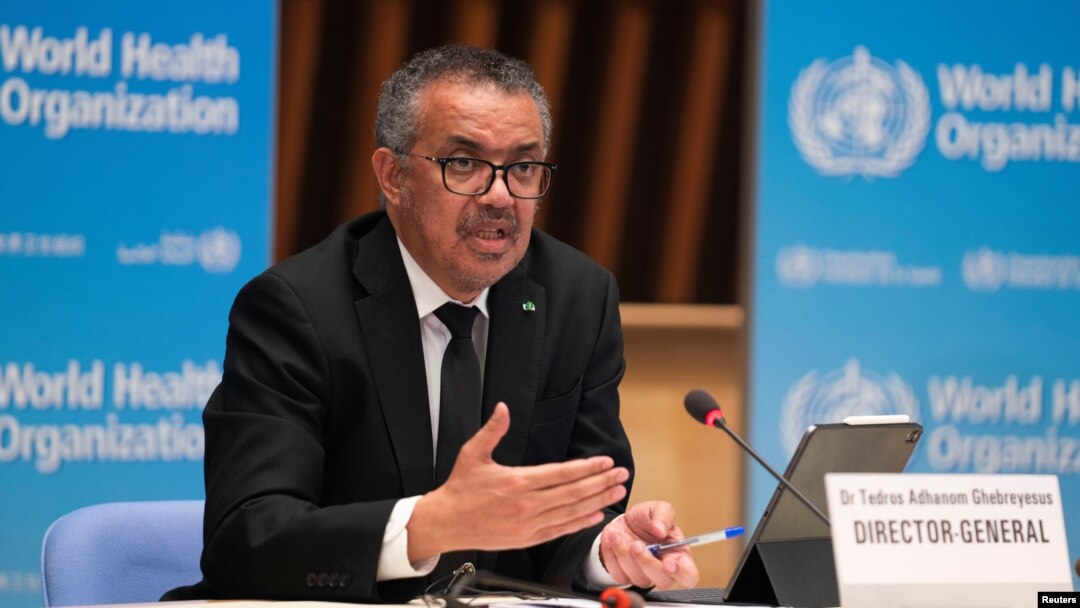 Tổng giám đốc Tổ chức Y tế Thế giới (WHO) Tedros Adhanom Gebreyesus.