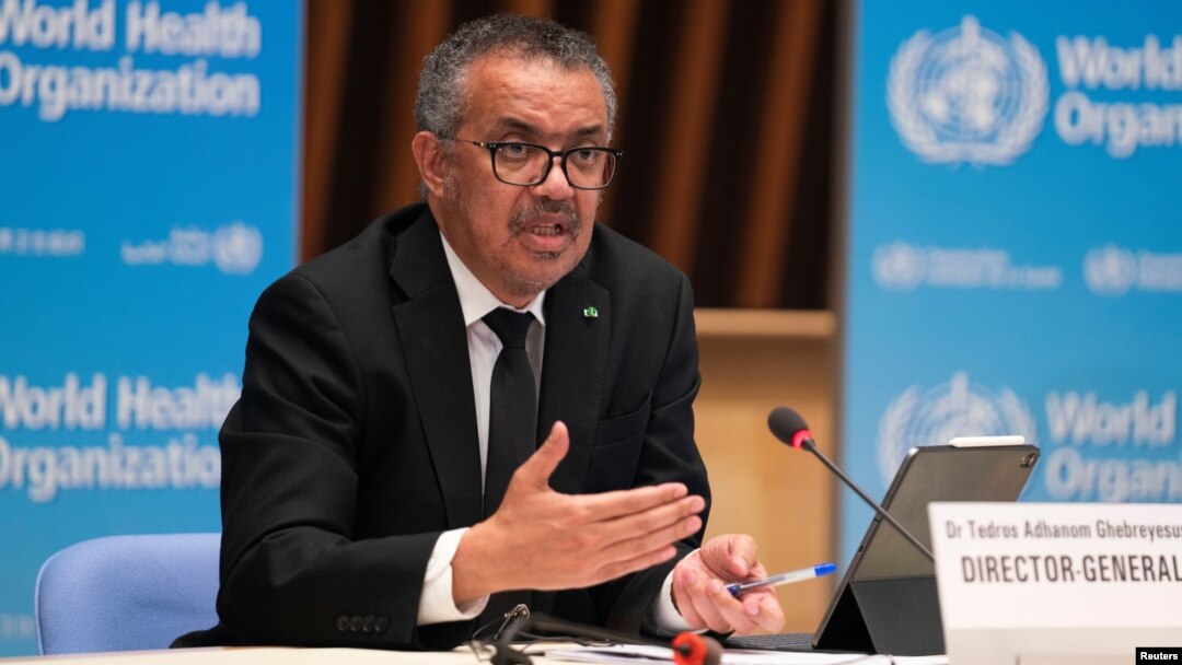 Dirjen WHO, Tedros Adhanom Ghebreyesus 