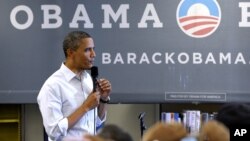 President Barack Obama speaks to an overflow crowd at a campaign event at Phoebus High School in Hampton, Va., July 13, 2012.