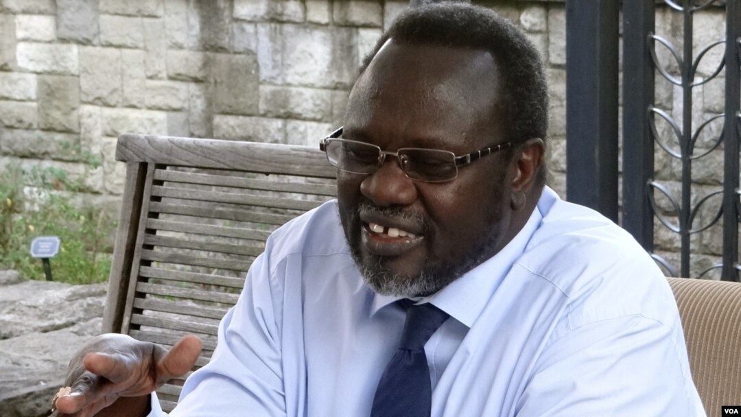South Sudanese rebel leader Riek Machar.