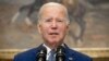 Presiden AS Joe Biden menyampaikan pidato mengenai RUU Bipartisan untuk pendanaan pemerintah dalam sebuah kesempatan di Gedung Putih, Washington, pada 1 Oktober 2023. (Foto: AFP/Saul Loeb)