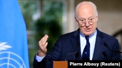 Wakilin Majalisar Dinkin Duniya a yunkurin sasanta rikicin Syria, Staffan de Mistura 