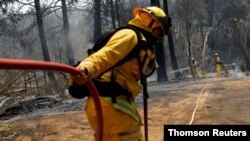 Miles de bomberos luchan para controlar y apagar los incendios que están asolando California estos días.