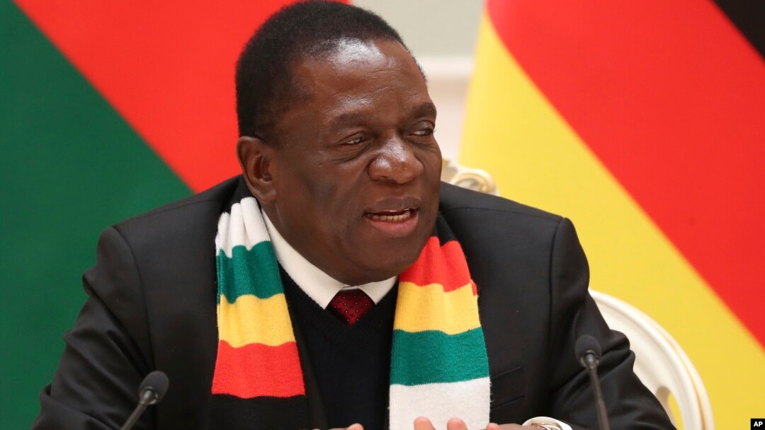 Presiden Zimbabwe Emerson Mnangagwa 