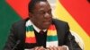 Zimbabwe's President Emmerson Mnangagwa speaks during a meeting with Belarus' President Alexander Lukashenko in Minsk, Belarus, Jan. 17, 2019. 