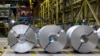 Raw steel coils are seen on the floor of the galvanizing line at ArcelorMittal Dofasco in Hamilton, Ontario, Canada, Feb. 14, 2025. U.S. President Donald Trump on March 11, 2025, doubled the U.S. tariff on Canada’s steel and aluminum exports.