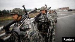 지난 2018년 4월 포항에서 미한연합훈련인 독수리 훈련이 실시됐다. 