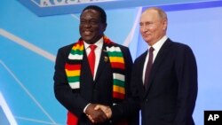  Mutungamiri wenyika, VaEmmerson Mnangagwa anemutungamiri weRussia, VaVladmir Putin.