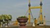 Cambodians have left traditional offerings at the foot of the Diamond bridge, the site of Phnom Penh's worst Water Festival stampede that took place on Monday November 22, 2010.