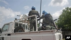 Une patrouille onusienne à Abidjan