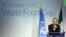 U.N. Secretary-General Ban Ki-moon speaks at the official celebration of "World Food Day 2015" at Expo Milan in Milan, Italy, Oct. 16, 2015. 