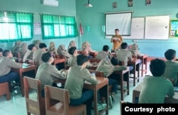 Salah satu kelas di SMA Muhammadiyah 3 Yogyakarta. (foto dok. Muga)