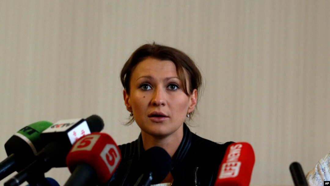 Darya Morozova, thanh tra nhân quyền tại vùng ly khai Donetsk (ảnh tư liệu).