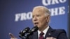 Presiden Joe Biden berbicara tentang pedoman ekonomi pemerintahannya dan masa depan perekonomian Amerika di Brookings Institution di Washington, Selasa, 10 Desember 2024. (Susan Walsh/AP)