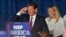 Republican candidate for Georgia Governor Brian Kemp and his wife Marty are seen during a campaign rally, Nov. 4, 2018, in Macon. 