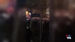 جمعیت معترضان در پاسداران تهران، یک روز پس از قتل‌عام گسترده