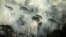Smoke billows during a fire in an area of the Amazon rainforest near Porto Velho, Rondonia State, Brazil, Sept. 10, 2019.