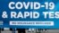 Un sitio en Los Ángeles, California, ofrece pruebas de COVID-19 que pueden detectar infecciones con la nuva variante ómicron, el 20 de diciembre de 2021.