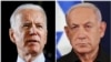 Biden, (Hagu) Netanyahu, (Dama)