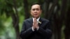 Thailand's Prime Minister Prayuth Chan-ocha gestures while speaking to media members at the Government House in Bangkok, Thailand June 6, 2019.