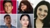 The U.S. State Department's Global Emerging Young Leaders Award winners are, clockwise, from top left, Ahmad Shakib Mohsanyar, Ahlem Nasraoui, Nino Nanitashvili, Thinzar Shunlei Yi and Zulfirman Rahyantel.