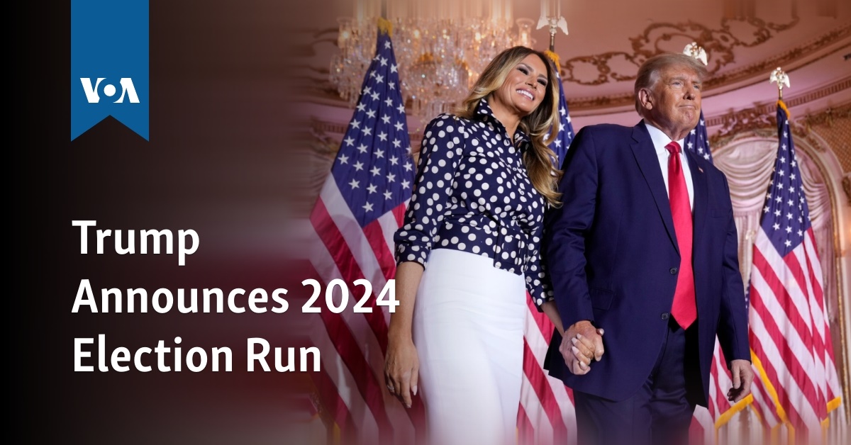 Trump Announces 2024 Election Run