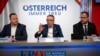 Head of Austria's far-right Freedom Party Herbert Kickl gives a press statement after ending coalition talks with People’s Party in Vienna, Austria, Feb. 12, 2025. 