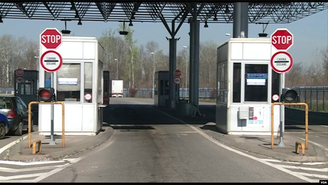 Border in Rača (Bosnia and Herzegovina)