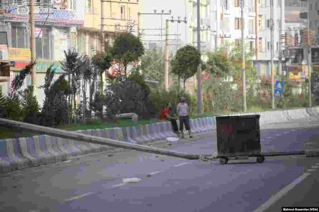The town of Cizre in southteastern Turkey after weeklong curfew lifted