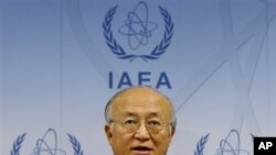 4일 IAEA 정기이사회에서 발언한 아마노 유키아 사무총장.