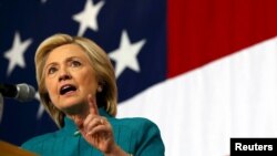 U.S. Democratic presidential candidate Hillary Clinton speaks at a campaign event in Des Moines, Iowa, United States, June 14, 2015.