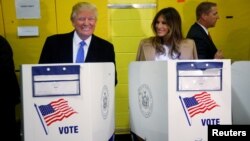 REUTERS Trumps Voting at PS 59 in New York, NY