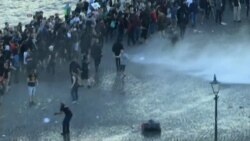 Police Use Water Cannons Against G-20 Protesters in Hamburg