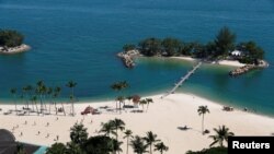 Siloso Beach, Sentosa Island, Singapura, 4 Juni 2018. (Foto: dok). 