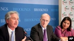 U.S. Secretary of State William Burns delivers remarks at The Brookings Institute