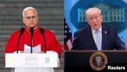 로마 가톨릭 교황 레오 14세(사진 왼쪽)와 도널드 트럼프 대통령