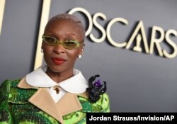 Cynthia Erivo arrives at the 92nd Academy Awards Nominees Luncheon at the Loews Hotel on Jan. 27, 2020, in Los Angeles.