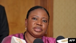  International Criminal Court chief prosecutor Fatou Bensouda gives a press conference on in Dakar, November 12, 2012. 