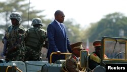  Pierre Nkurunziza célèbre les 55 ans de l'indépendance du pays à Bujumbura, le 1er juillet 2017.