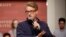 FILE - MSNBC television anchor Joe Scarborough, co-host of the show "Morning Joe," takes questions at a Harvard University student forum, in Cambridge, Massachusetts, Oct. 11, 2017. 