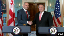 Госсекретарь США Майк Помпео и премьер-министр Грузии Мамука Бахтадзе