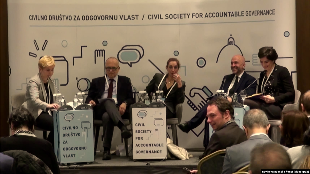 Učesnici međunarodne konferencije "Civilno društvo za odgovornu vlast", Foto: Video grab