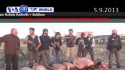 Phe nổi dậy Syria hành quyết binh sĩ chính phủ (VOA60)